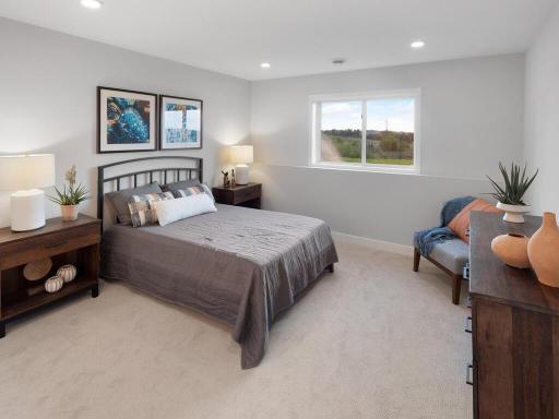 Lower-level bedroom, we have room to add another to make this home a 4-5 bedroom if needed.