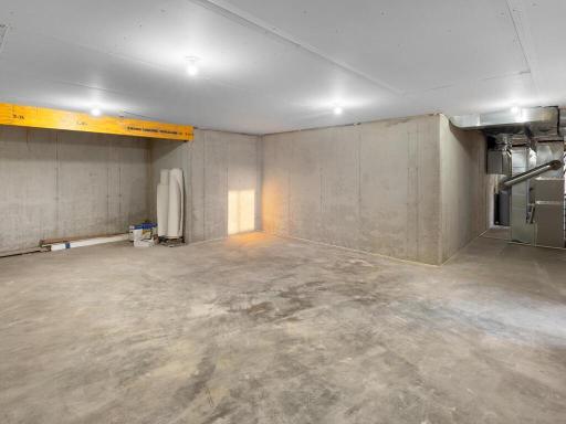 Nearly 800 sq ft of unfinished space for storage