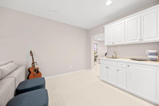 Wet bar lower level - add a game table and let the fun begin!