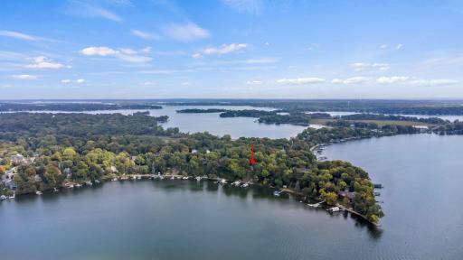 Cook's Bay is one of the larger bays on he lake.