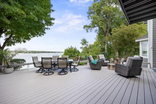 New 630 square feet of composite deck for glorious entertaining