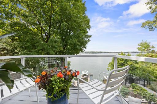 Enjoy your morning coffee from your bedroom balcony