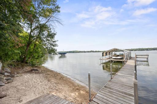 Tranquil beach area with hard sandy bottom