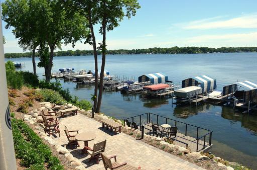 Lakewinds Marina and Sundeck from Lower Patio