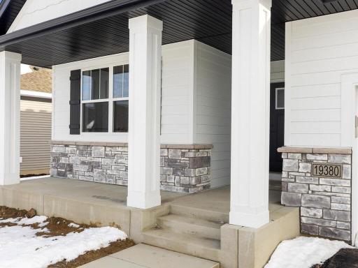West facing front porch is perfect for those summer nights