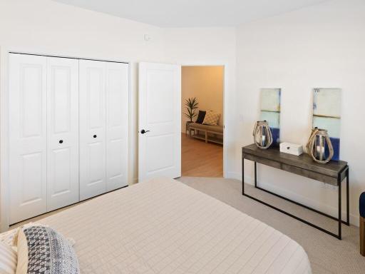 Need two home offices, convert this bedroom into a flex space