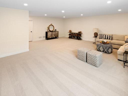 Wow look at all this room in the lower level and a huge storage area as well