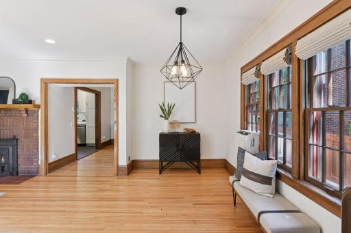 The entryway could be whatever you like--room for a piano, a seating area, another eating area.