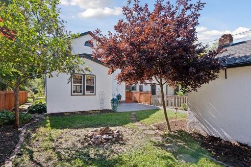 There's room in the back yard for gardening and creating your own little oasis.