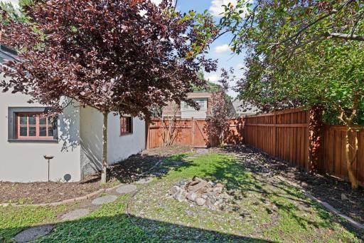 Fully fenced in yard, so Fido can go out without escaping.