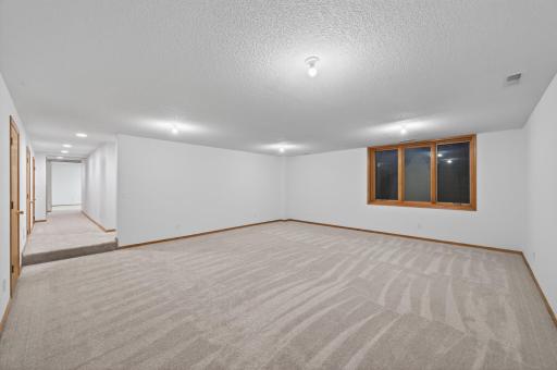 Expansive lower level family room - movie night anyone??