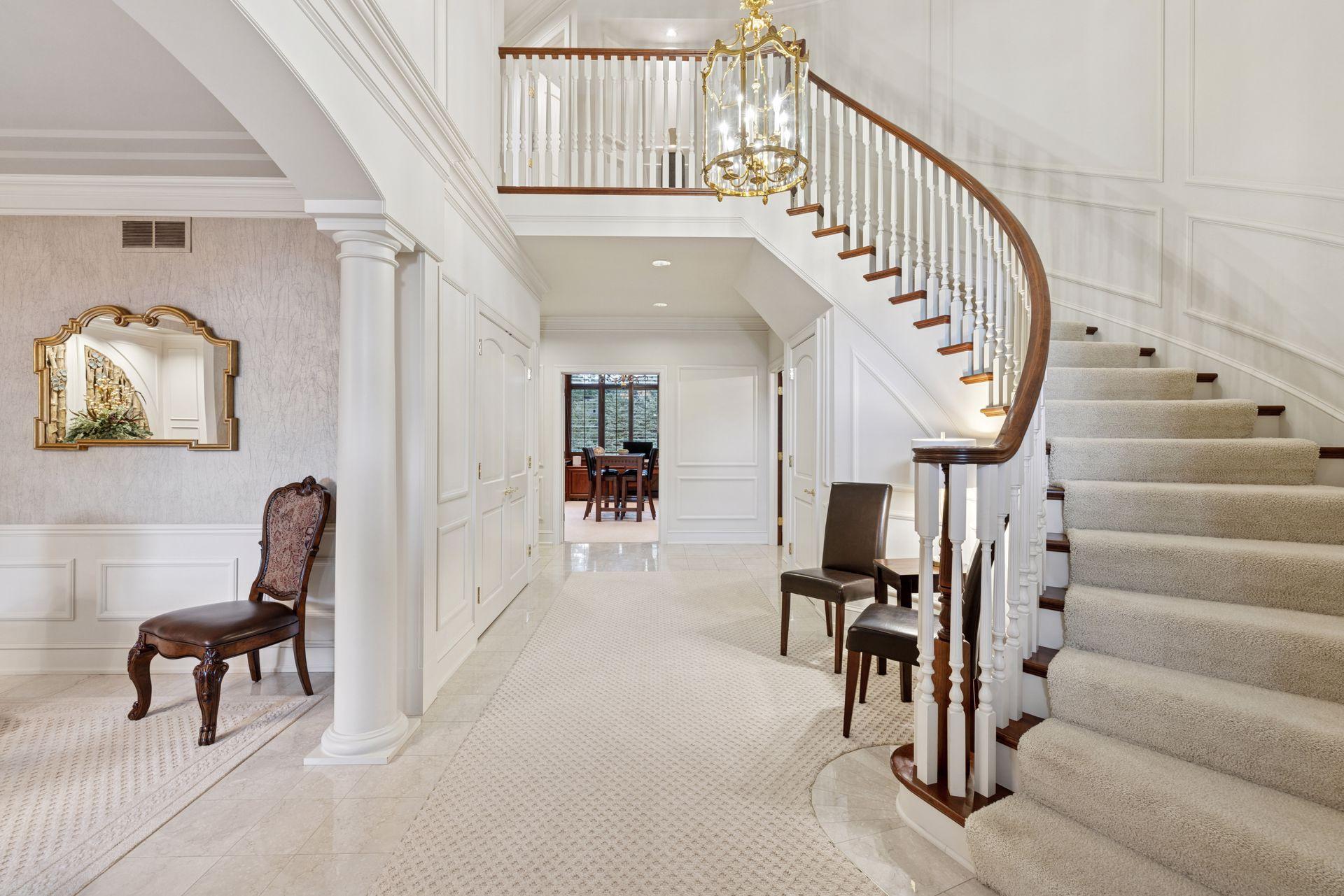 Grand front entrance
