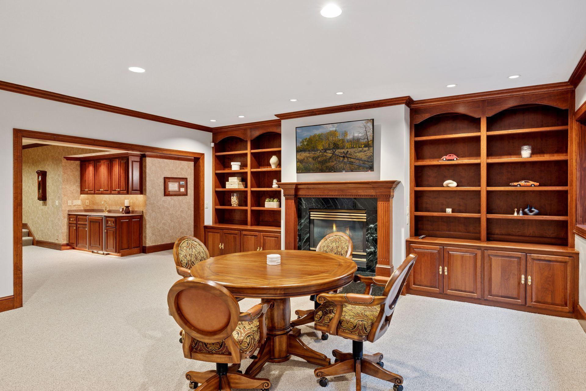 Lower level living room