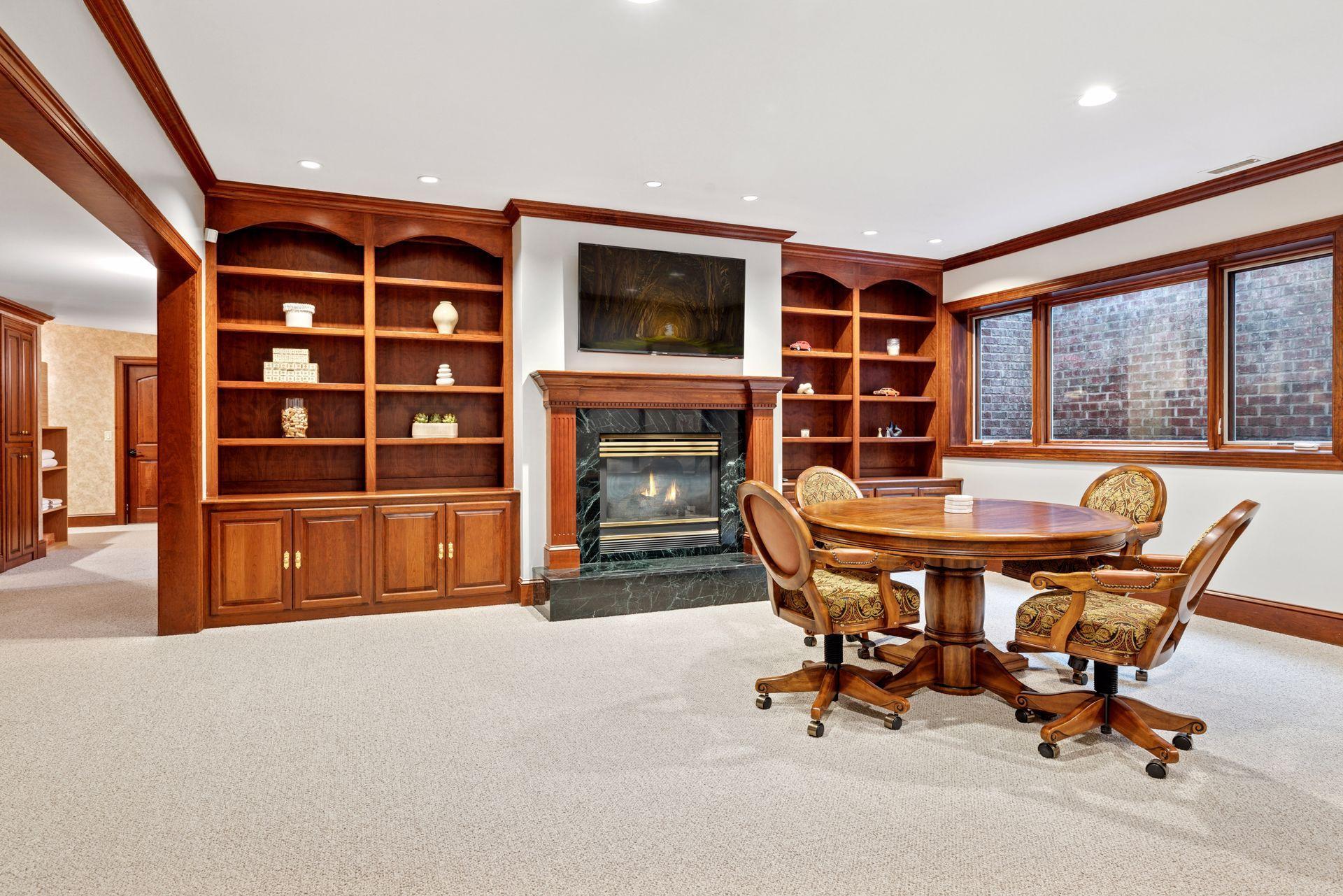 Lower level living room