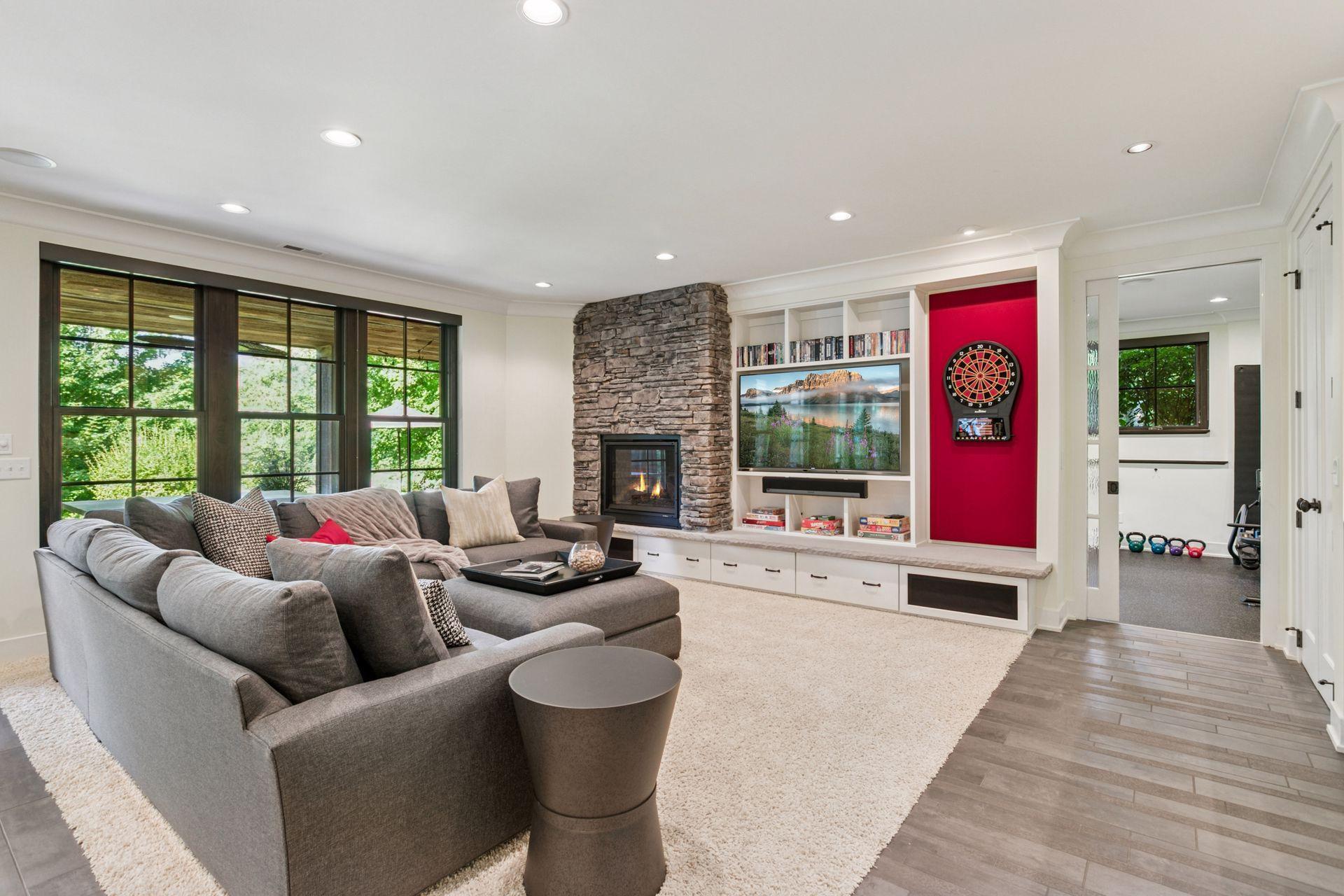 The walkout level is a great space for entertaining!