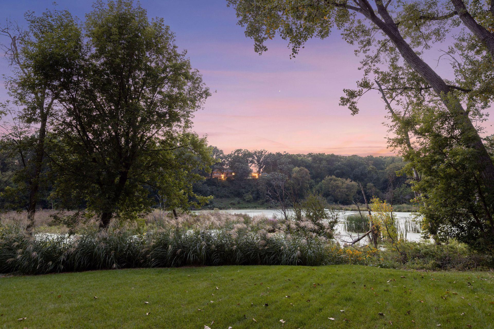 Evening view of Strawberry Pond