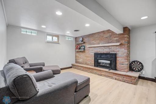 Lower Level Living Room- Electric Fireplace
