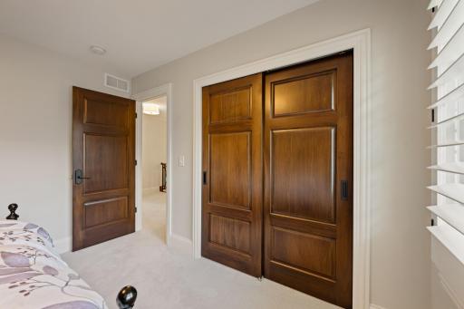 Upper level 3rd bedroom closets - a clone to the upper level 2nd bedroom closet