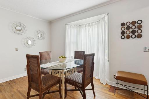 Enjoy your meals in the Informal Dining area with bay window.