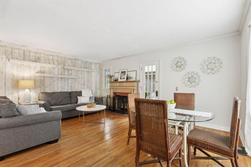 Inside you will be welcomed with authentic hardwood floors on the main level and plenty of charm.