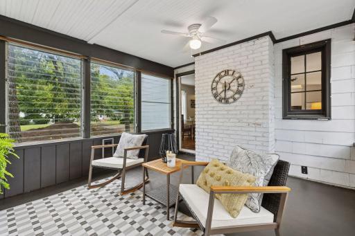 French Door and side window continue to make you feel part of the home, but yet have your own solitude.
