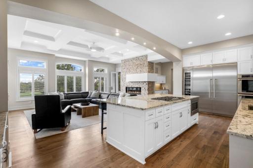 The open layout features main level living at it's finest