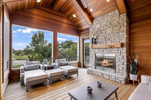 Enjoy your mornings in the 3-season porch while taking in water and golf course views