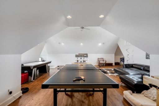 Amazing bonus room above garage can be accessed via the stairway in the garage