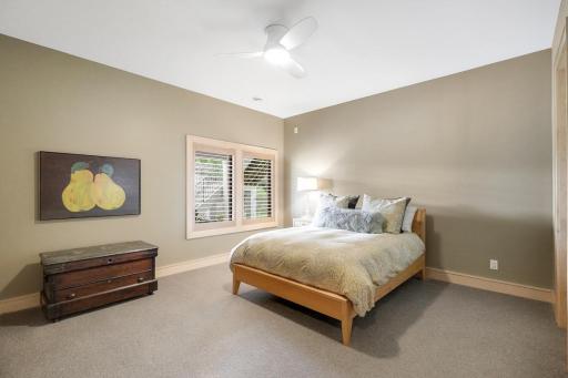 Lower level bedroom with ensuite bathroom