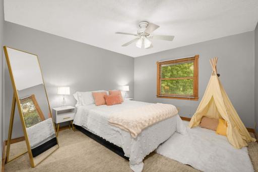 Absolutely adorable upper-level guest bedroom, ideal for children