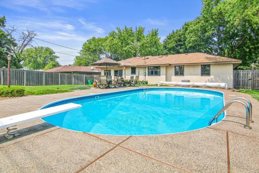Beautifully maintained pool with all of the Supplies