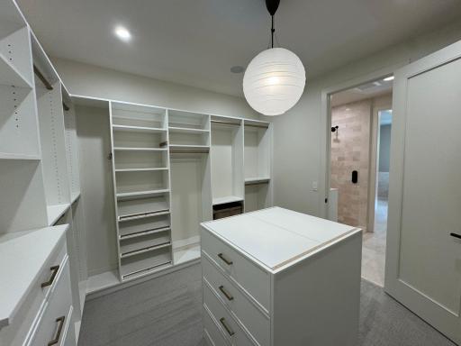 Fully built out closet - quartz counter incoming