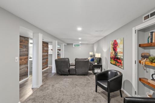 Finished Basement is Perfect for Entertaining