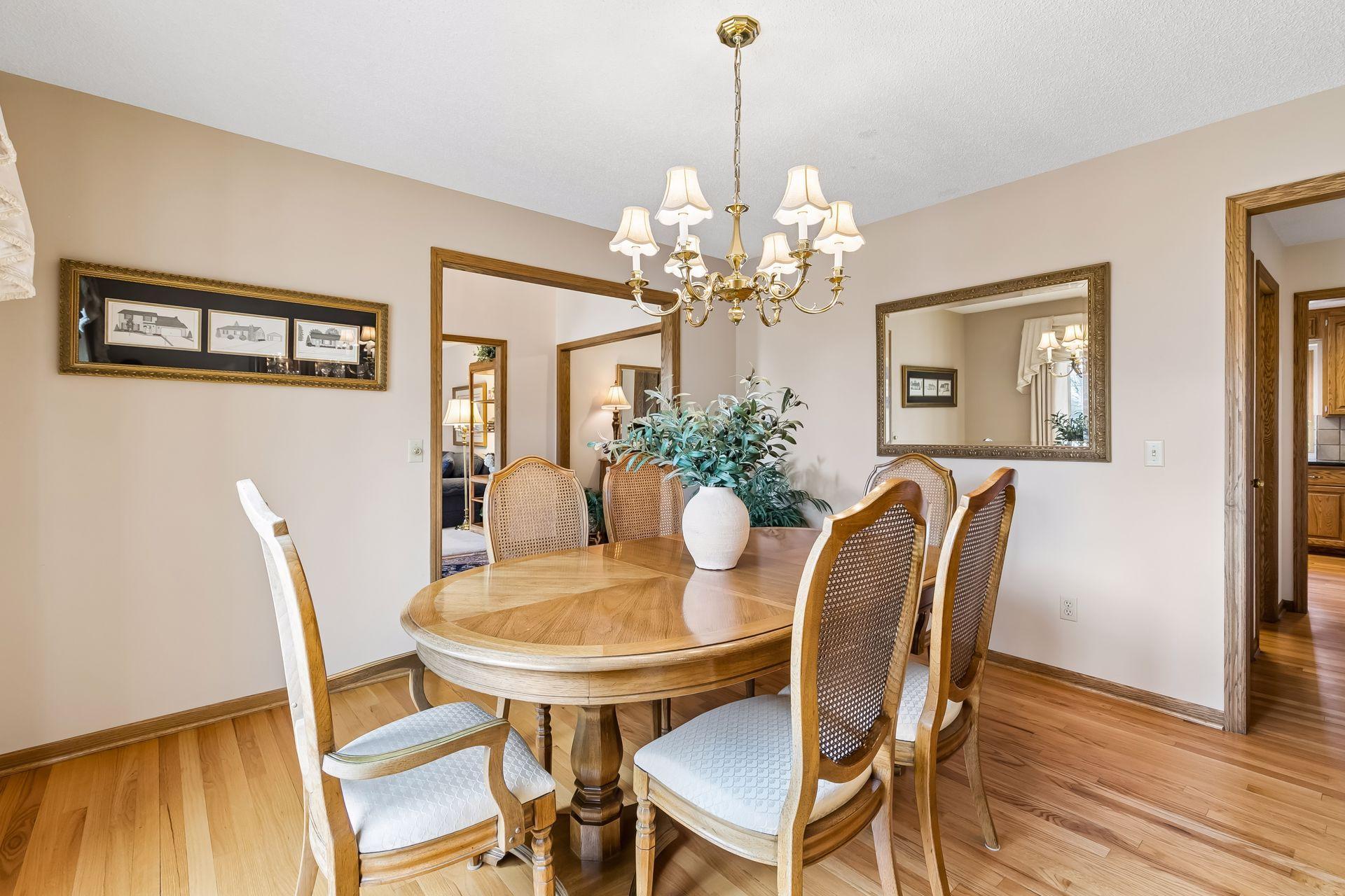 Formal dining filled with natural light