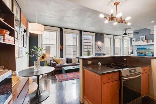 An abundance of natural light welcomes you as you enter.