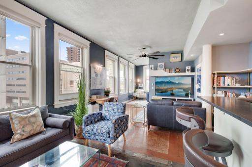 Numerous seating options for gatherings with friends and family!