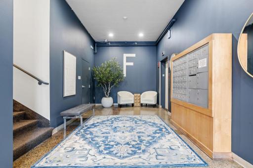 A tastefully designed front lobby.