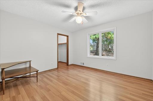 Fourth bedroom in the lower level with another walk-in closet!