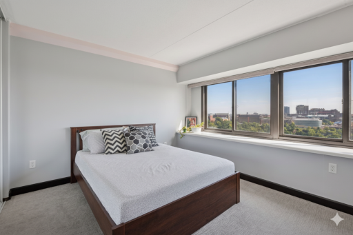 Your bedroom faces east for morning light