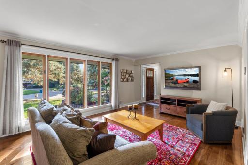 Wonderful natural light with a wall of windows