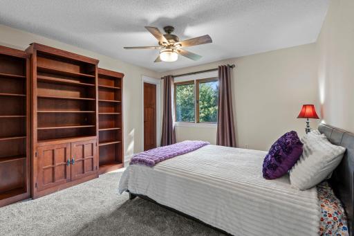 1 of 4 bedrooms upstairs, this one has walk-in closet