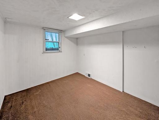 Non-conforming fourth bedroom in basement