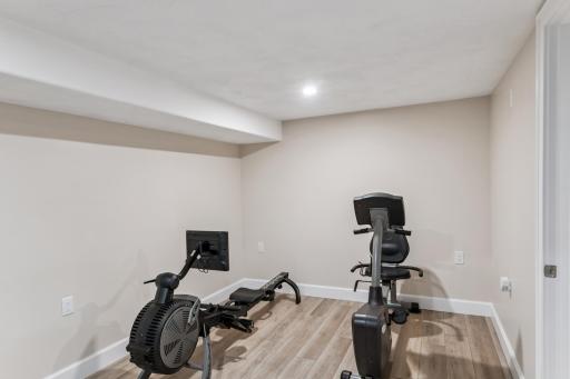 Exercise/Flex room with walk-in storage closet