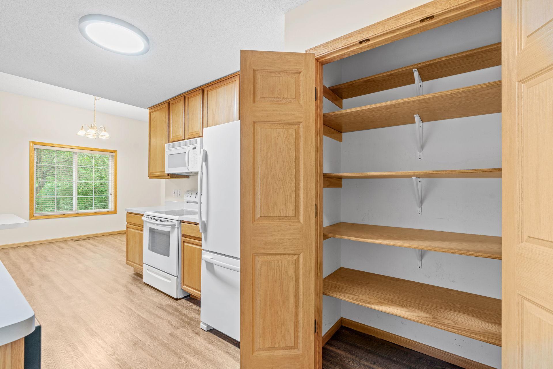 Nice pantry space