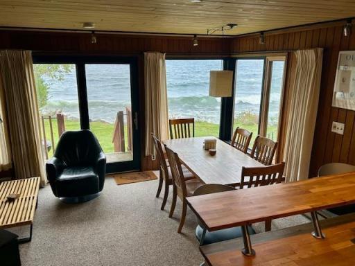 Spectacular views of Lake w/corner windows