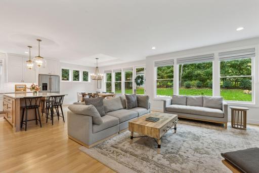Absolutely exquisite finishes. Take a closer look to see the hand-built custom cabinetry, the site-finished solid white oak flooring, the inlaid tray ceilings, and the list goes on and on.