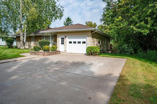 Attached Garage w/extra wide Concrete Driveway