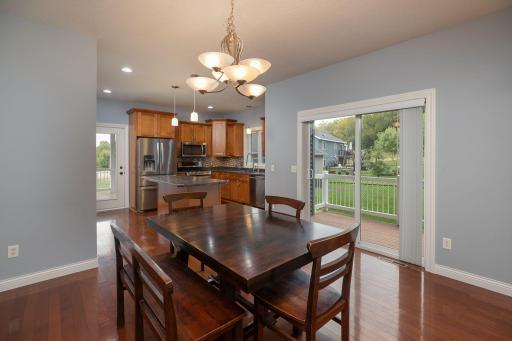 Dining Room, balcony, kitchen