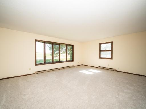 Large picture window in the living room