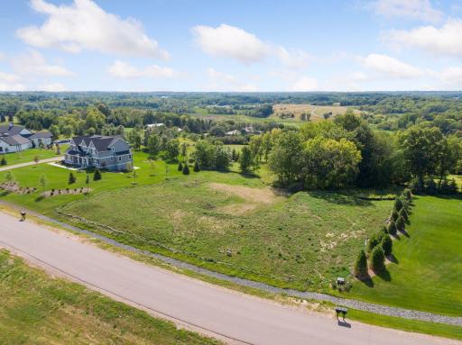 Aerial of lot